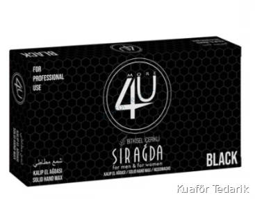4u Bitkisel Kalıp Sir Ağda Black ( Siyah ) 400 ml
