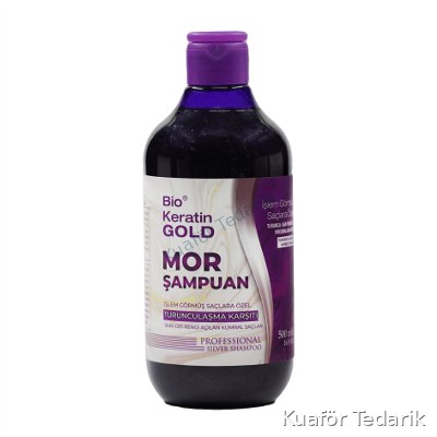 Bio Keratin Gold Mor Şampuan 500 ML
