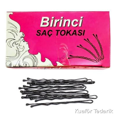 Birinci Topuzlu Saç Tel Tokası Siyah 125´li