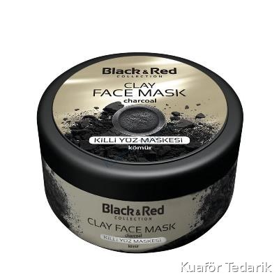 Black&red 400 ML Yüz Kil Maskesi Charcoal Kömür Özlü