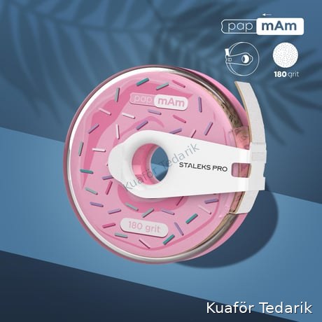 EXPERT Yedek PapmAm Beyaz Bant Törpü, STALEKS PRO Plastik Bobinde, 180 Grit