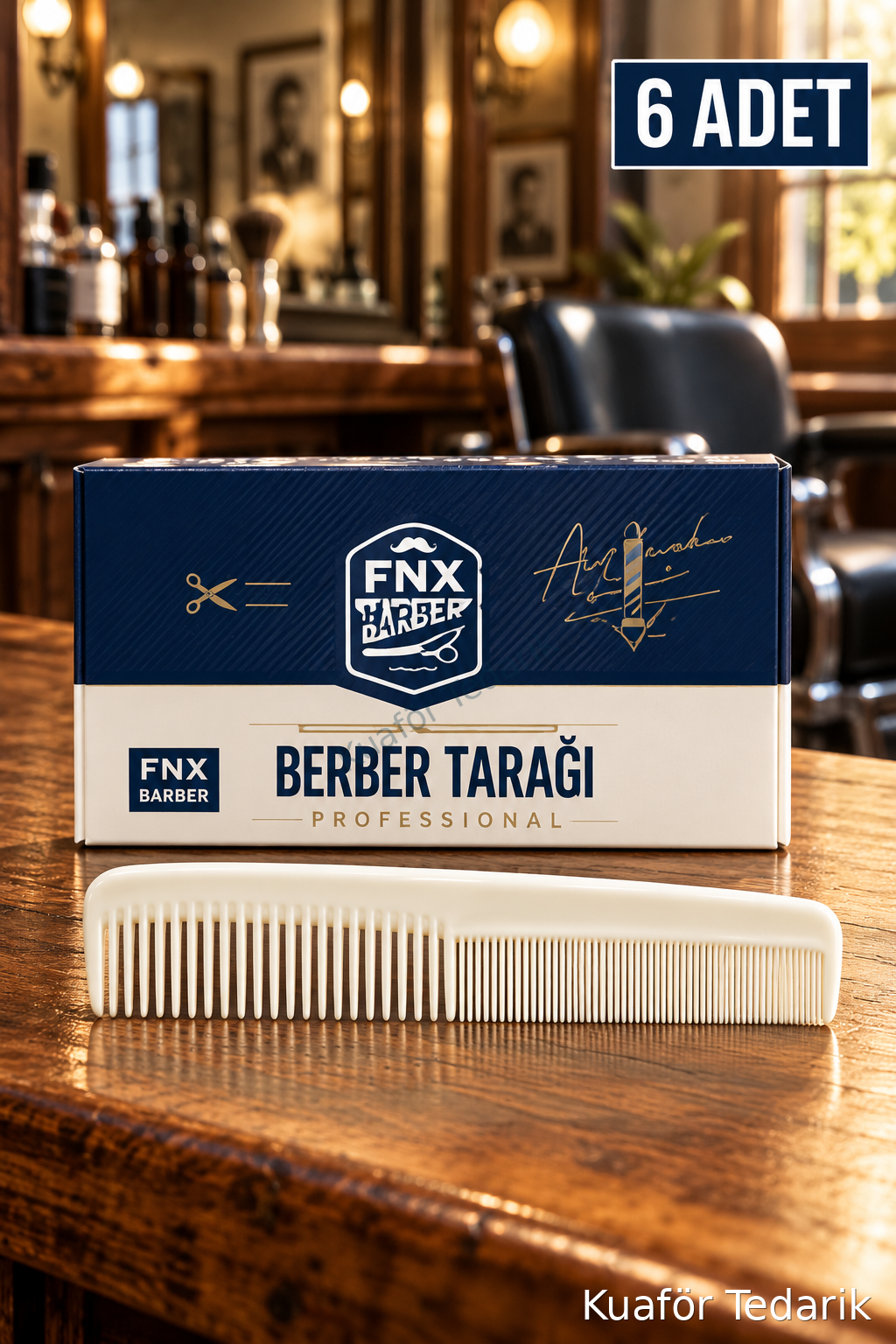 FNX BARBER Kırılmaz Tarak Beyaz (Kutulu)