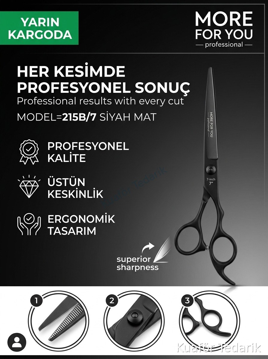 MAKAS PROFESYONEL 215B/7 SİYAH MAT