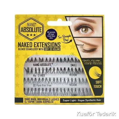 Nano Absolute 80´li Knot Free Tekli Kirpik Mix G-1469