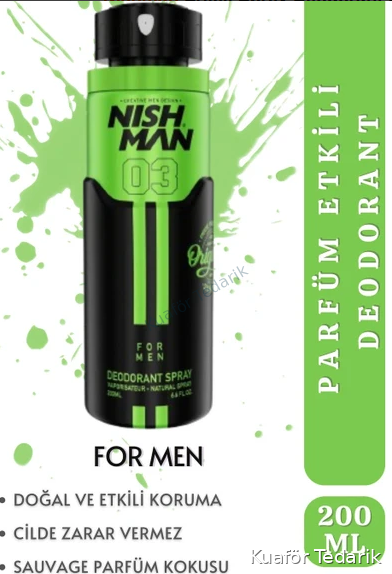 Nishman Erkek Sprey Deodorant- Wılder - 200 ml