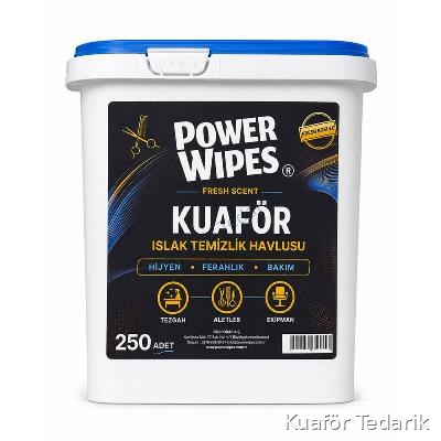 Power Wipes Kuaförlere Özel Islak Temizlik Havlusu 250 Adet