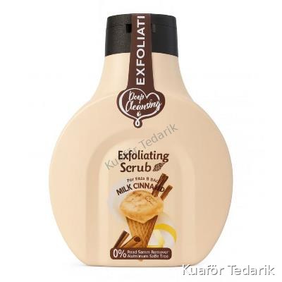 Wokali 500 GR Scrub Şişe Milk Cinnamon Exfoliating Wkl822