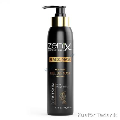 Zenix 130 ML Soyulabilir Yüz Maskesi Siyah