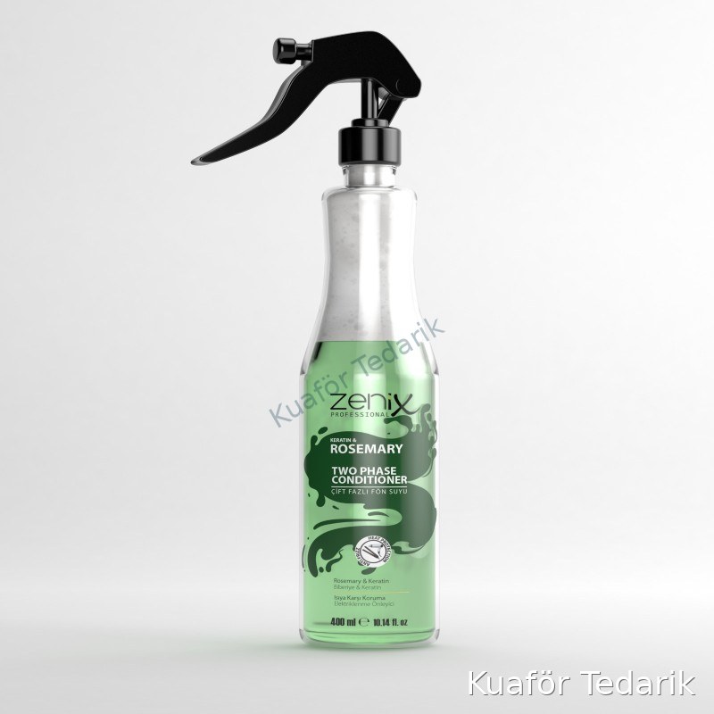 Zenix Fön Suyu Çift Fazlı 400 ml - Keratin & Biberiye