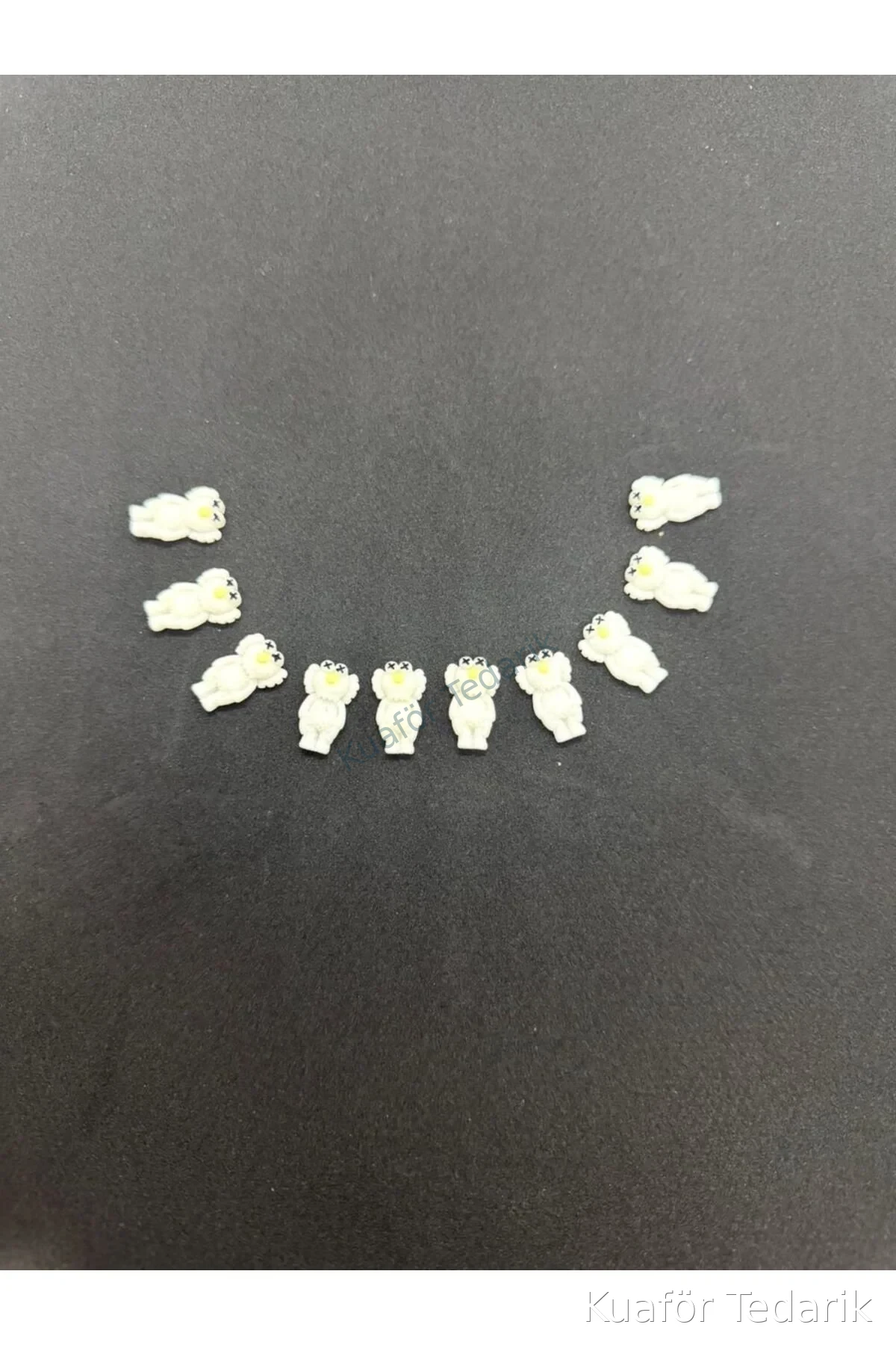 DR.KRF MİNYATÜR AYICIK ÇARM 9 RENK ÇEŞİTİ - Beyaz