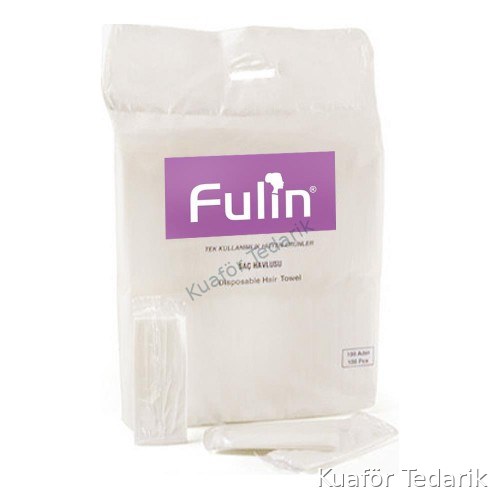 FULİN TEK KULLANIMLIK SAÇ HAVLUSU 100LÜ TEKTEK POŞETLİ