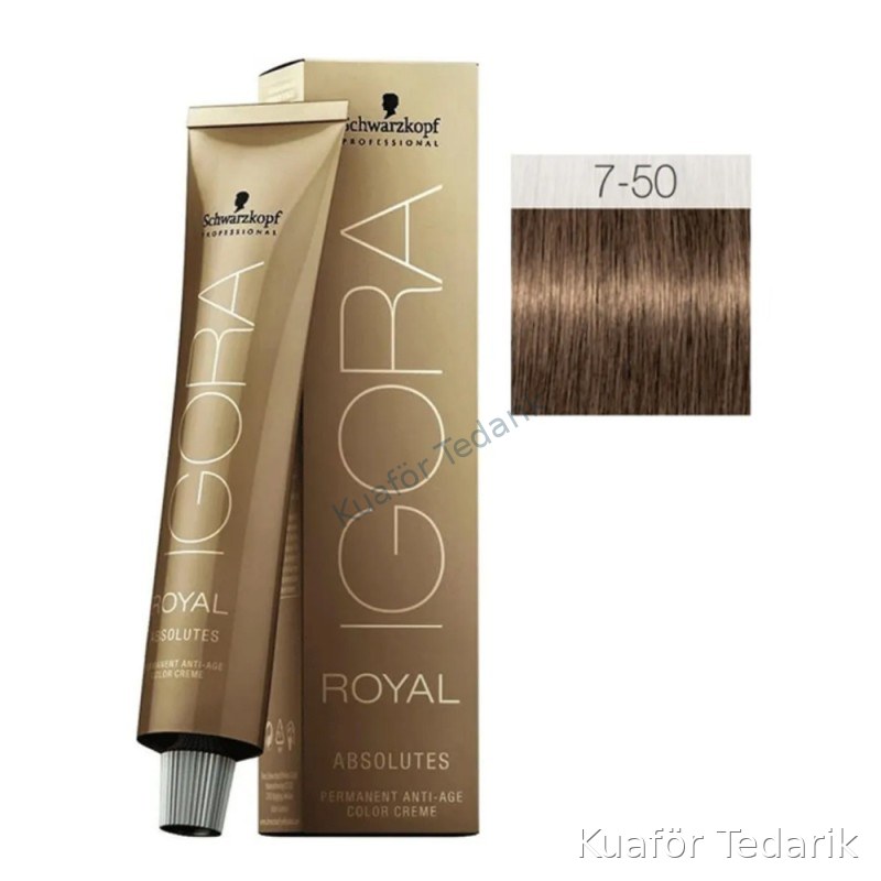 İGORA ROYAL SAÇ BOYASI 60 ML 7.50  KUMRAL ALTIN DOĞAL