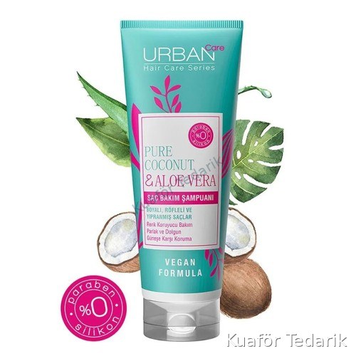 URBAN CARE PURE COCONUT & ALOE VERA BOYALI SAÇLARA ÖZEL KORUYUCU ŞAMPUAN 250ML.