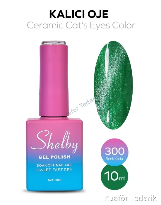 SHELBY 10 ML. 300 SERAMİK KEDİ GÖZÜ KALICI OJE