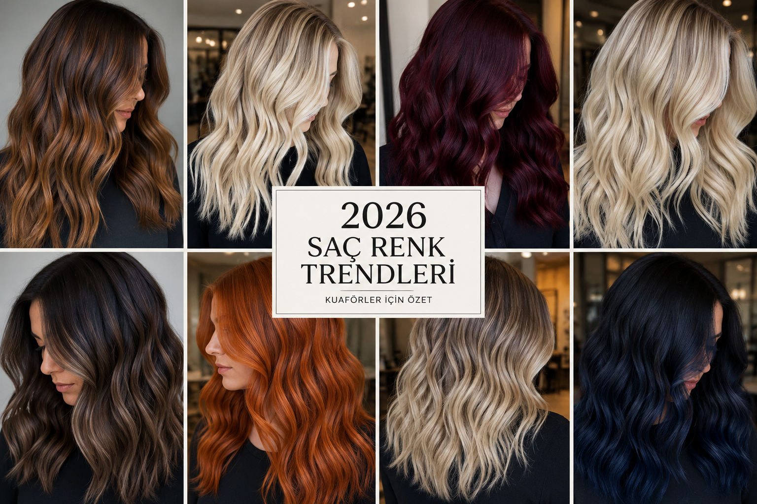 2026 Saç Renk Trendleri: Kuaförler İçin Özet