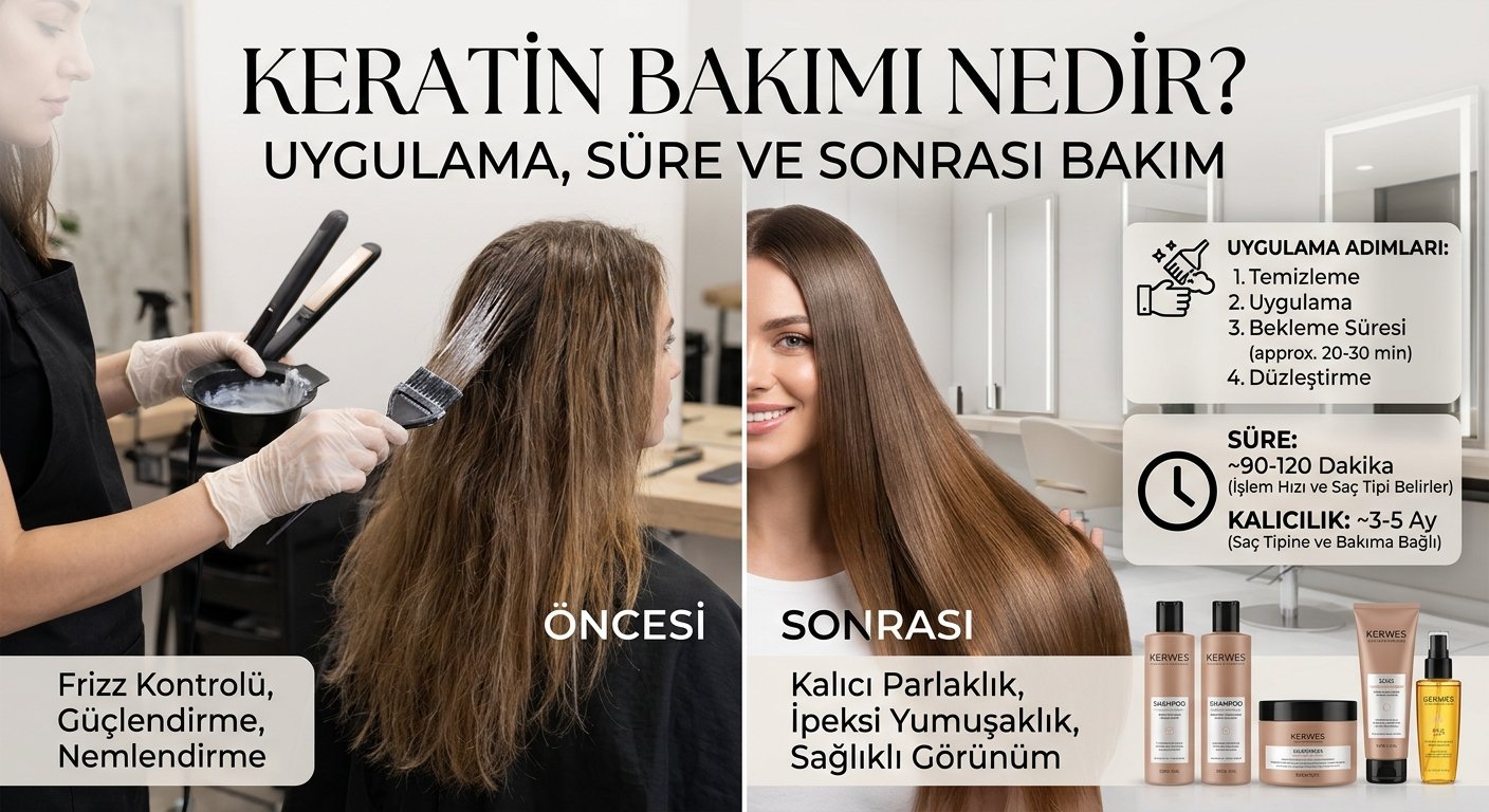 Keratin Bakımı Nedir? Uygulama, Süre ve Sonrası Bakım