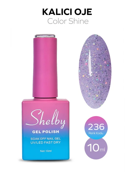 SHELBY 10 ML. 236 IŞILTILI RENKLİ KALICI OJE