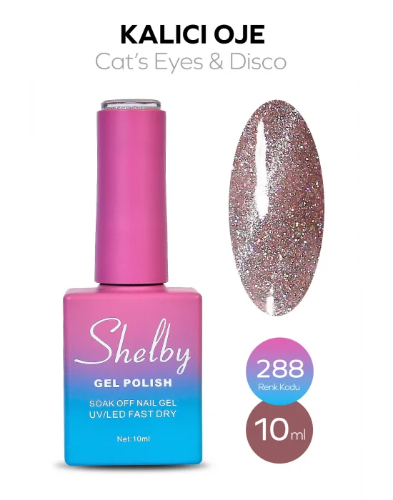 SHELBY 10 ML. 288 DİSCO & KEDİ GÖZÜ KALICI OJE