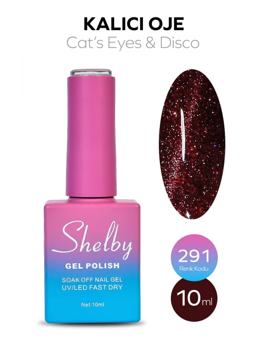 SHELBY 10 ML. 291 DİSCO & KEDİ GÖZÜ KALICI OJE