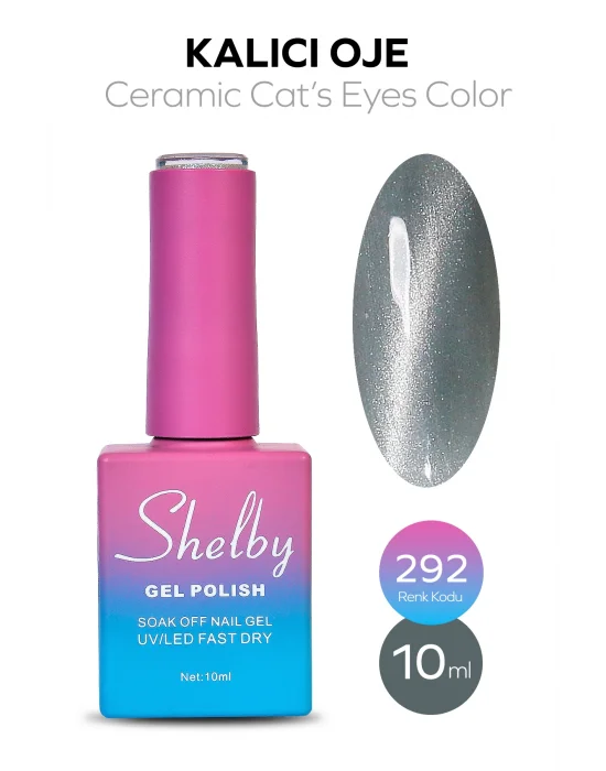 SHELBY 10 ML. 292 SERAMİK KEDİ GÖZÜ KALICI OJE