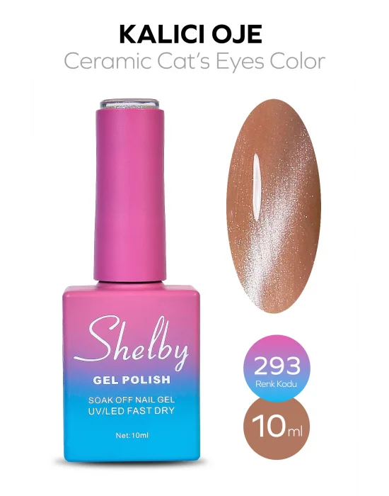 SHELBY 10 ML. 293 SERAMİK KEDİ GÖZÜ KALICI OJE